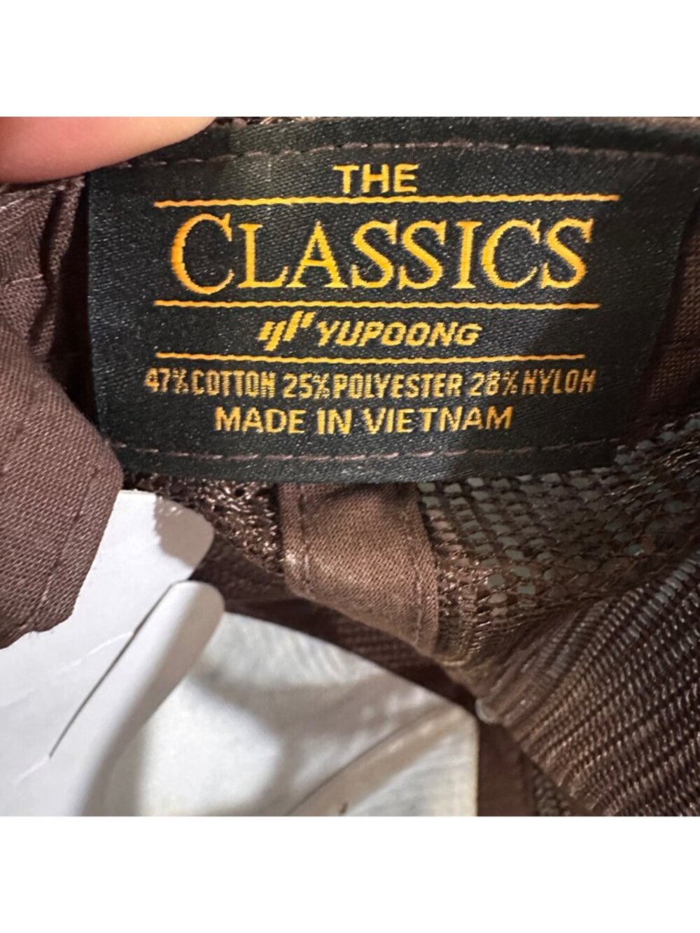 Vintage Brown Trucker Hat With Artistic Mountain & Eagle Graphic Design Adjustab - Picture 6 of 6